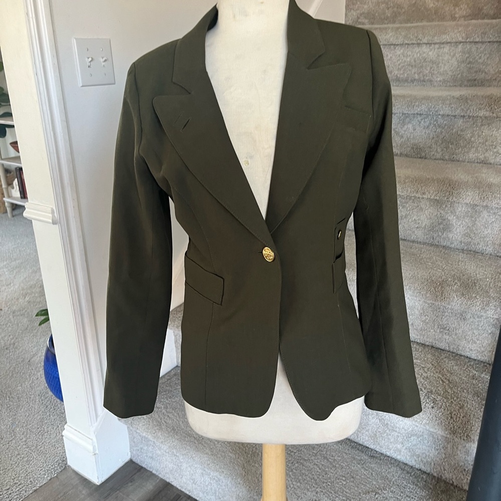 Smythe army green dutchess blazer